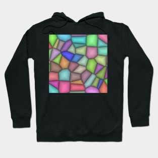 irregular pale pastel coloured mosaic pattern Hoodie